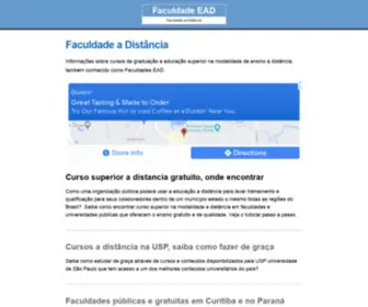 Faculdadeadistancia.blog.br(Faculdade) Screenshot