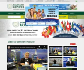 Faculdadegospel.com(Seminário Internacional de Teologia Gospel ensino cristão formação pastoral) Screenshot