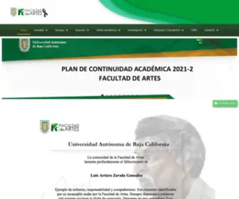FacultaddeartesuABC.com(Facultad de Artes) Screenshot