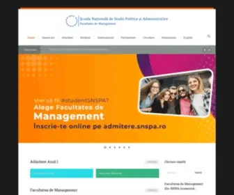 Facultateademanagement.ro(Facultatea de Management) Screenshot