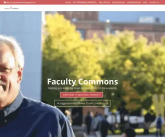 Facultycommons.com(Faculty Commons) Screenshot