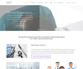 Facultyedsolutions.org(Innovative Medical Education and Board Preparation) Screenshot
