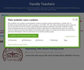 Facultyon.com(Faculty Teachers) Screenshot