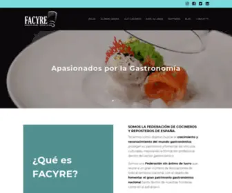 Facyre.com(Federación de Cocineros y Reposteros de España) Screenshot