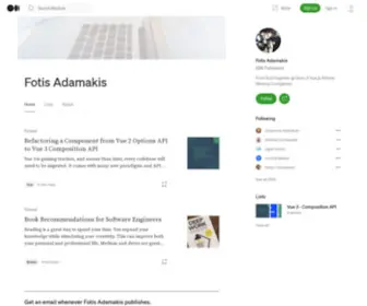Fadamakis.com(Fotis Adamakis) Screenshot