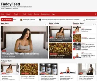 Faddyfeed.com(Connect with us) Screenshot