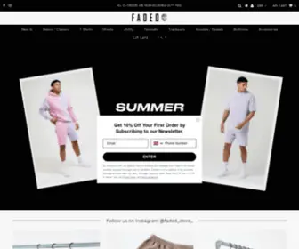 FadedStore.com(Mens Streetwear) Screenshot