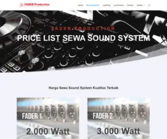 Fader-Production.com(Sewa Sound System Murah) Screenshot