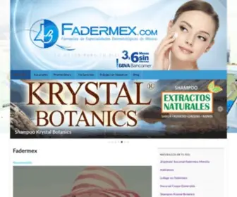 Fadermex.com(Farmacias de Especialidades Dermatológicas de México) Screenshot