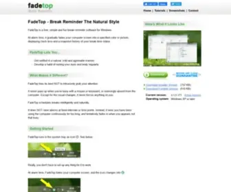 Fadetop.com(Official FadeTop website. FadeTop) Screenshot