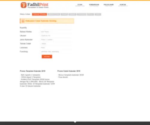 Fadhilprint.com(Cetak Kalender murah meriah) Screenshot