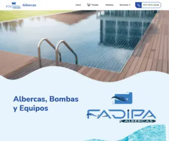 Fadipaalbercas.com(FADIPA Construccion de albercas) Screenshot