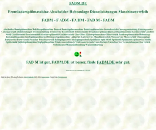 Fadm.de(Fadm Frontladerspülmaschine Abscheider) Screenshot