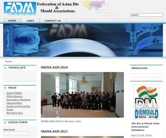 Fadmaasia.org(Federation of Asian Die and Mould Associations) Screenshot