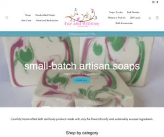 Faeandwhimsysoapworks.com(Fae and Whimsy Soapworks) Screenshot