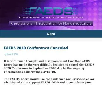 Faeds.org(Florida Association of Educational Data Systems) Screenshot