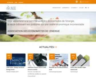 Faee.fr(Association des Economistes de l'Energie) Screenshot