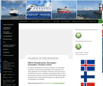 Faehre-Skandinavien.info(Fähren Skandinavien) Screenshot