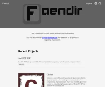 Faendir.com(Faendir) Screenshot