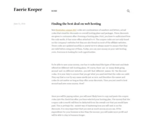 Faeriekeeper.net(Faerie Keeper) Screenshot