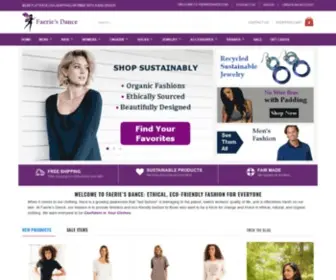 Faeriesdance.com(Eco-Friendly Fashion) Screenshot