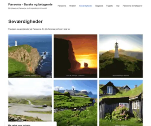 Faeroerne.dk(Færøerne) Screenshot