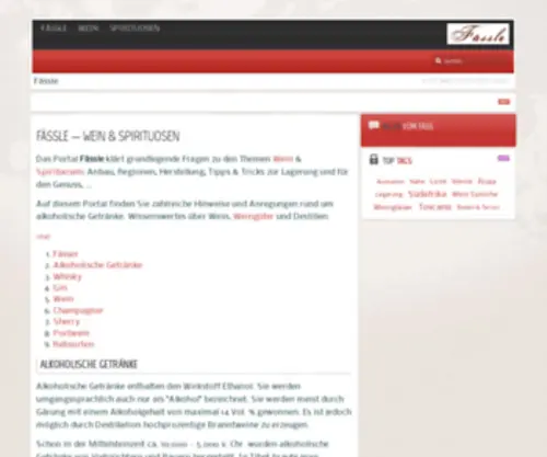 Faessle.de(Das Portal Fässle „befasst“) Screenshot
