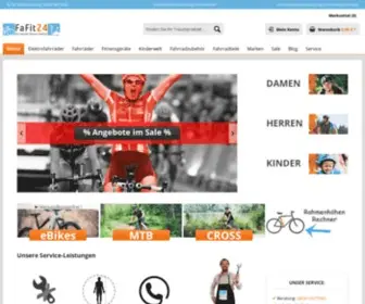 Fafit24.de(Fahrrad kaufen) Screenshot