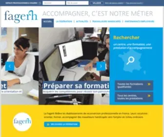 Fagerh.fr(Fédération des centres de réadaptation pour personnes handicapées) Screenshot