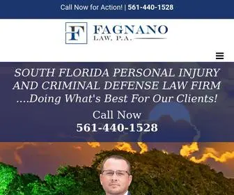 Fagnanolaw.com(Personal Injury Attorney) Screenshot