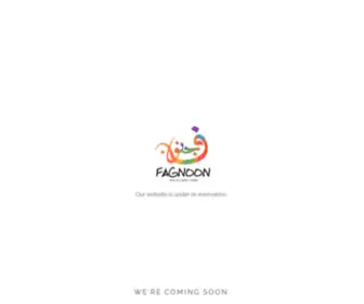 Fagnoon.com(Art School in Egypt) Screenshot