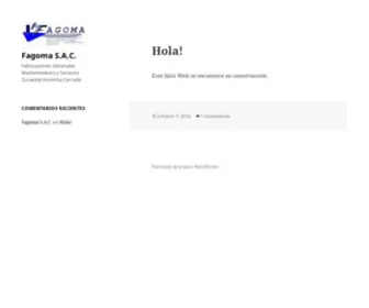 Fagoma.com.pe(Fabricaciones Generales Mantenimiento y Servicios Sociedad Anonima Cerrada) Screenshot