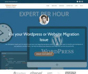 Faheemusama.com(Hire Wordpress Expert in $5 Only) Screenshot