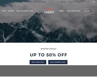 Fahertybrand.com(The highest quality clothing with a laidback sensibility) Screenshot