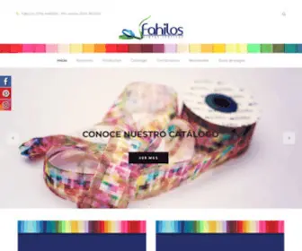 Fahilos.com(Fahilos Cintas Textiles) Screenshot