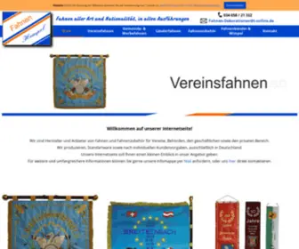 Fahnen-Dekorationen.de(Fahnen und Dekorationen Ulrich Hempel) Screenshot