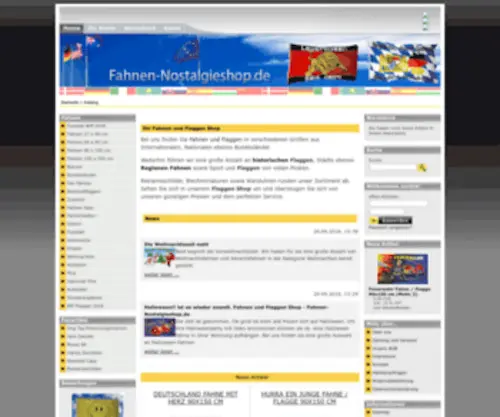 Fahnen-Nostalgieshop.de(Fahnen und Flaggen Shop) Screenshot