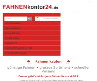 Fahnenkontor24.de(Fahnen von A bis Z beim Fahnenkontor) Screenshot