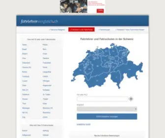 Fahrlehrervergleich.ch(Der Schweizer Fahrlehrervergleich gibt Auskunft über mehr als 5000 Fahrschulen und Fahrlehrer) Screenshot
