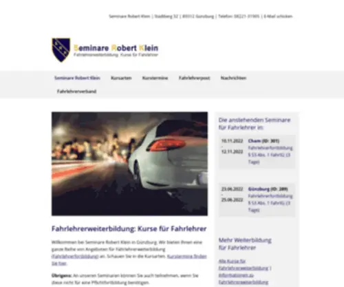 Fahrlehrerweiterbildung.de(Fahrlehrerweiterbildung) Screenshot