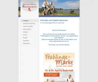 Fahrrad-Beckmann.de(Fahrräder und Zubehör Beckmann) Screenshot