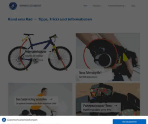 Fahrrad-Gesundheit.de(Ratgber und Einstelltipps rund ums Fahrrad) Screenshot