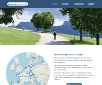 Fahrradauszeit.de(Fahrradtouren durch Europa) Screenshot