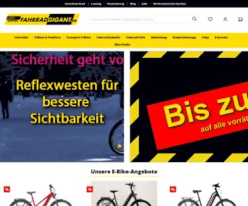 Fahrradgigant.biz(Deltacity.NET GmbH & Co) Screenshot