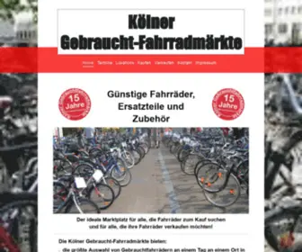 Fahrradmarkt-Koeln.de(Kölner Gebraucht) Screenshot