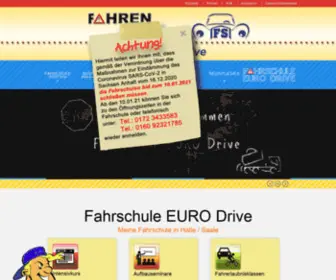 Fahrschule-Euro-Drive.de(Führerscheinausbildung zu einem herausragenden Preis) Screenshot