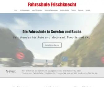 Fahrschule-Frischknecht.ch(Ihre Fahrschule in Sevelen und Buchs für Lernende) Screenshot