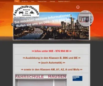 Fahrschule-Hausen.de(Herzlich Willkommen auf unserer) Screenshot