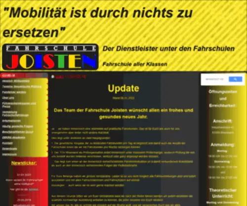 Fahrschule-Joisten.de(Herzlich Willkommen) Screenshot