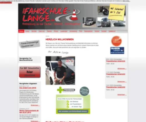 Fahrschule-Lange.com(Fahrschule Lange) Screenshot